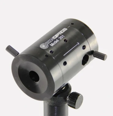 Conoptics Model 201 laser attenuator and power splitter on a post mount